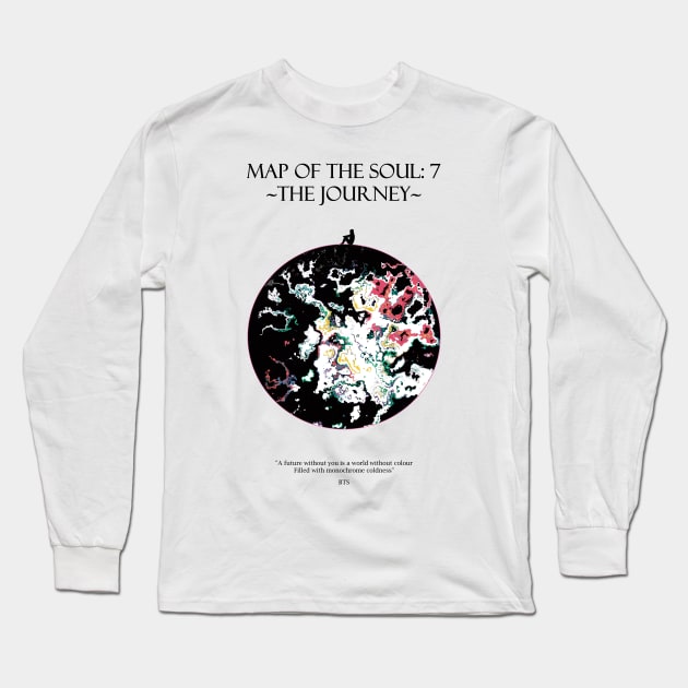 MAP OF THE SOUL: 7 ~ The Journey ~ Moon Dark Long Sleeve T-Shirt by ZoeDesmedt